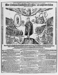 A German Broadsheet Depicting Gustavus Adolphus as the Champion of the Protestant Cause