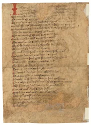 A leaf from Das Spiegelbuch, in Middle High German, East Swabia, probably Augsburg, c.1470s