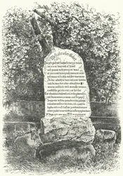 A stone tablet showing The Wessobrunn Prayer