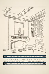 Advertisement for Jordan und Hartmann, from Styl, pub.1922