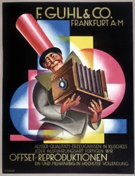 Advertising for the German camera manufacturer Offset. In “Gebrauchs Graphik”, German newspaper