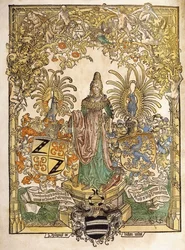 Allegorical figure of Mainz, 1486