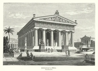 Ancient Greek Temple of Hera, Paestum, Italy, previously wrongly thought to have been dedicated to Poseidon