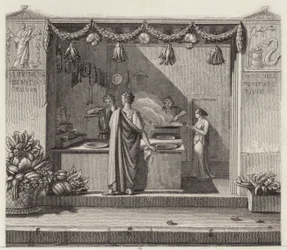 Ancient Roman Shop. Illustration for Bilder-Atlas