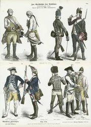Austrian and Prussian Military Uniforms, Second Half of 18th Century