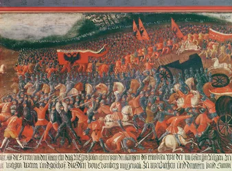 Battle of Kronenberg, Germany in c.1388