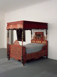 Bed of the Landgrave Moritz with Family Crest, c.1607
