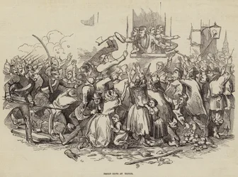 Bread Riots at Stettin, Germany 24th April 1847