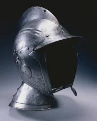 Burgonet with hinged cheek pieces