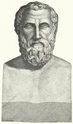 Bust of the Ancient Greek poet Archilochus