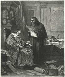 Cardinal Richelieu and his confidant and agent Pere Joseph