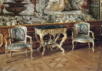 Console Table and Two Armchairs, 1745