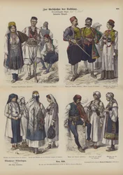 Dalmatian costumes, late 19th Century