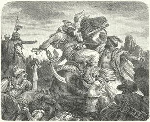 Death of the Ottoman Sultan Murad I at the Battle of Kosovo
