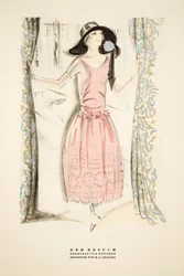 Der Besuch, Tea Dress by Gunther, from Styl, pub. 1922