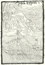 Discovery of the island of Hispaniola by Christopher Columbus
