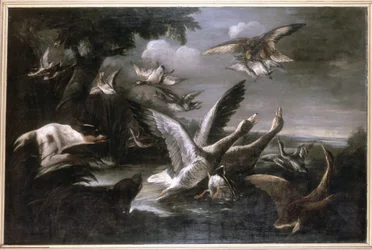 Eagle, Wild Geese and Dogs