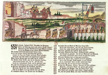 Execution of Joseph Süss Oppenheimer in 1738