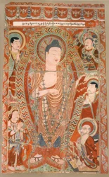 Facsimile of Cave Temple Paintings Now in the Koeniglichen Museum, Berlin, Late 19th-Early 20th Century