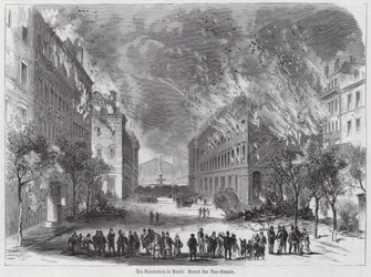 Fires in the Rue Royale, Paris Commune