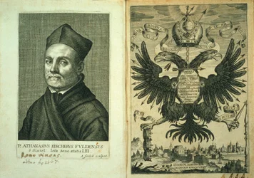 Frontispiece to Magnes sive de Arte Magnetica Opus Tripartitum by Athanasius Kircher, 1643