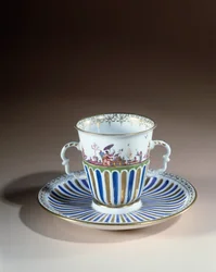 Mug with Trembleuse Decorated in Porcelain from Meissen