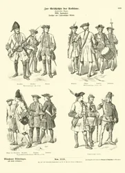 German and Austrian Military Uniforms, 18th Century