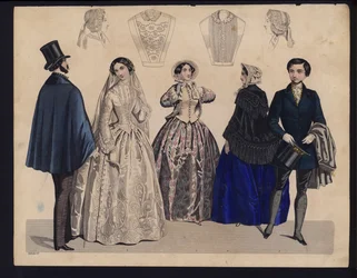 German fashion plate, mid 19th century