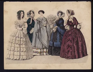 German fashion plate, mid 19th century
