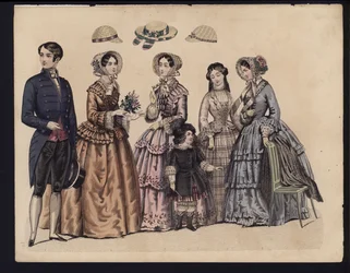 German fashion plate, mid 19th century