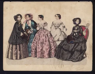German fashion plate, mid 19th century