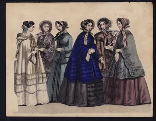 German fashion plate, mid 19th century