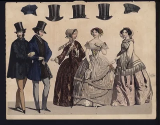 German fashion plate, mid 19th century