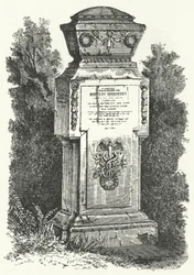 Gravestone of Russian writer and scientist, Mikhail Lomonosov