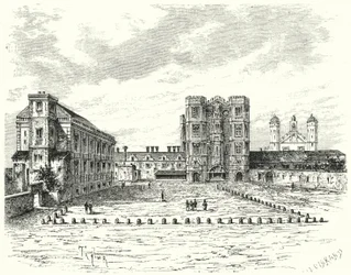 Hampton Court Palace, Richmond upon Thames (engraving)