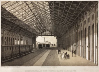 Interior of the Central Railway Station, Vienna