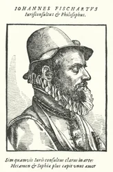 Johann Fischart, German Satirist and Publicist (engraving)