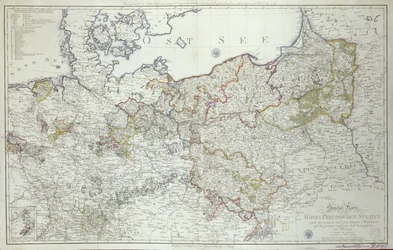Map of the Prussian States in 1799