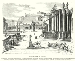 Market Place of Sparta, Ancient Greece