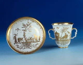 Meissen Porcelain Cup and Saucer