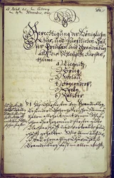 Memorandum drawn up by the Chancellor of the University of Halle, agreeing to the annexation of Silesia, 19th November 1740
