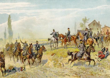 Moltke Awaiting the Arrival of the German 2nd Corps at Gravelotte, Franco-Prussian War, 18 August 1870