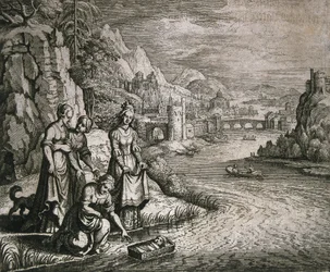 Moses rescued from the Nile