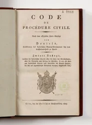 Napoleonic Code of Civil Procedure for the French Departments of the Rhine Left Bank
