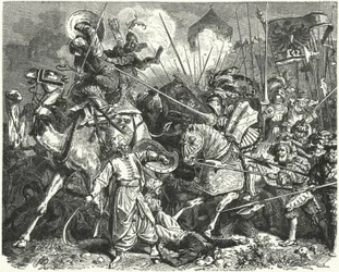 Nicholas, Count of Salm, fighting the Turks at the Siege of Vienna