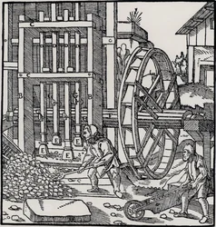 Overshot Water Wheel, from 