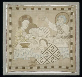 Part of an Antependium depicting the Last Supper, 1300-10