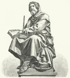 Peter Waldo, founder of the medieval Christian spiritual movement known as the Waldensians (engraving)