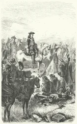 Peter the Great of Russia at the Battle of Poltava