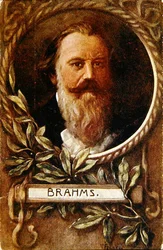 Postcard depicting Johannes Brahms, c.1910